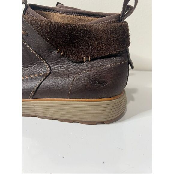 Chaco Dixon Mid Mens sz 14 Brown Leather Ankle Boots Nearly New! - Picture 4 of 10